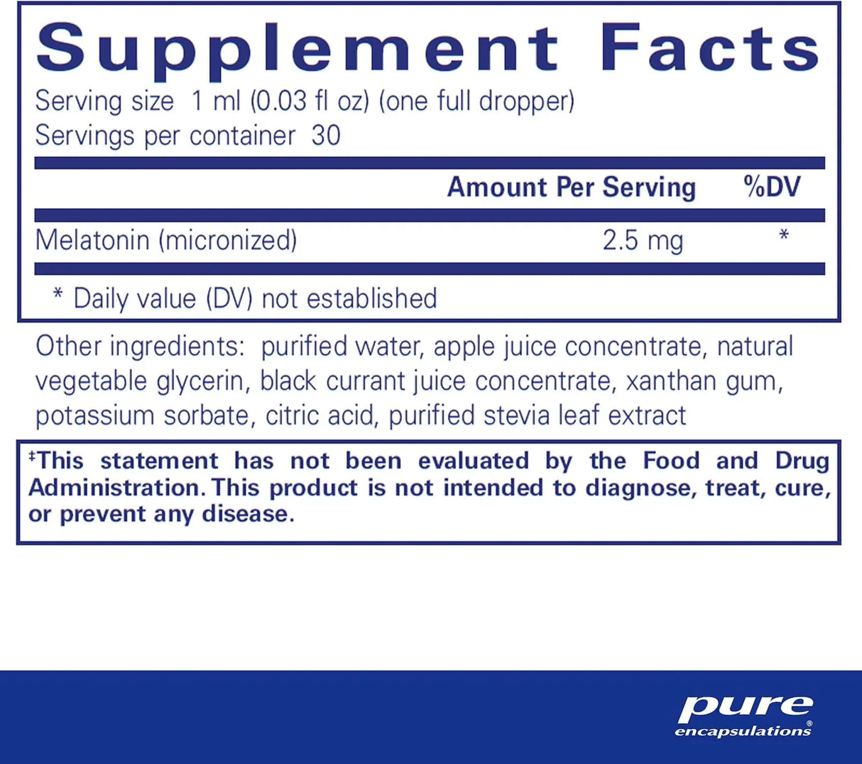 PURE ENCAPSULATIONS - Pure Encapsulations Melatonin Liquid 1 Fl.Oz. - The Red Vitamin MX - Suplementos Alimenticios - {{ shop.shopifyCountryName }}