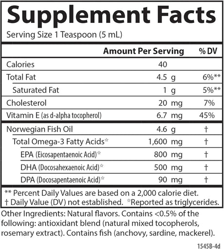 CARLSON - Carlson The Very Finest Fish Oil 1600Mg. Omega-3s 500Ml. - The Red Vitamin MX - Suplementos Alimenticios - {{ shop.shopifyCountryName }}