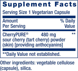 Life Extension Tart Cherry with CherryPURE 60 Capsulas