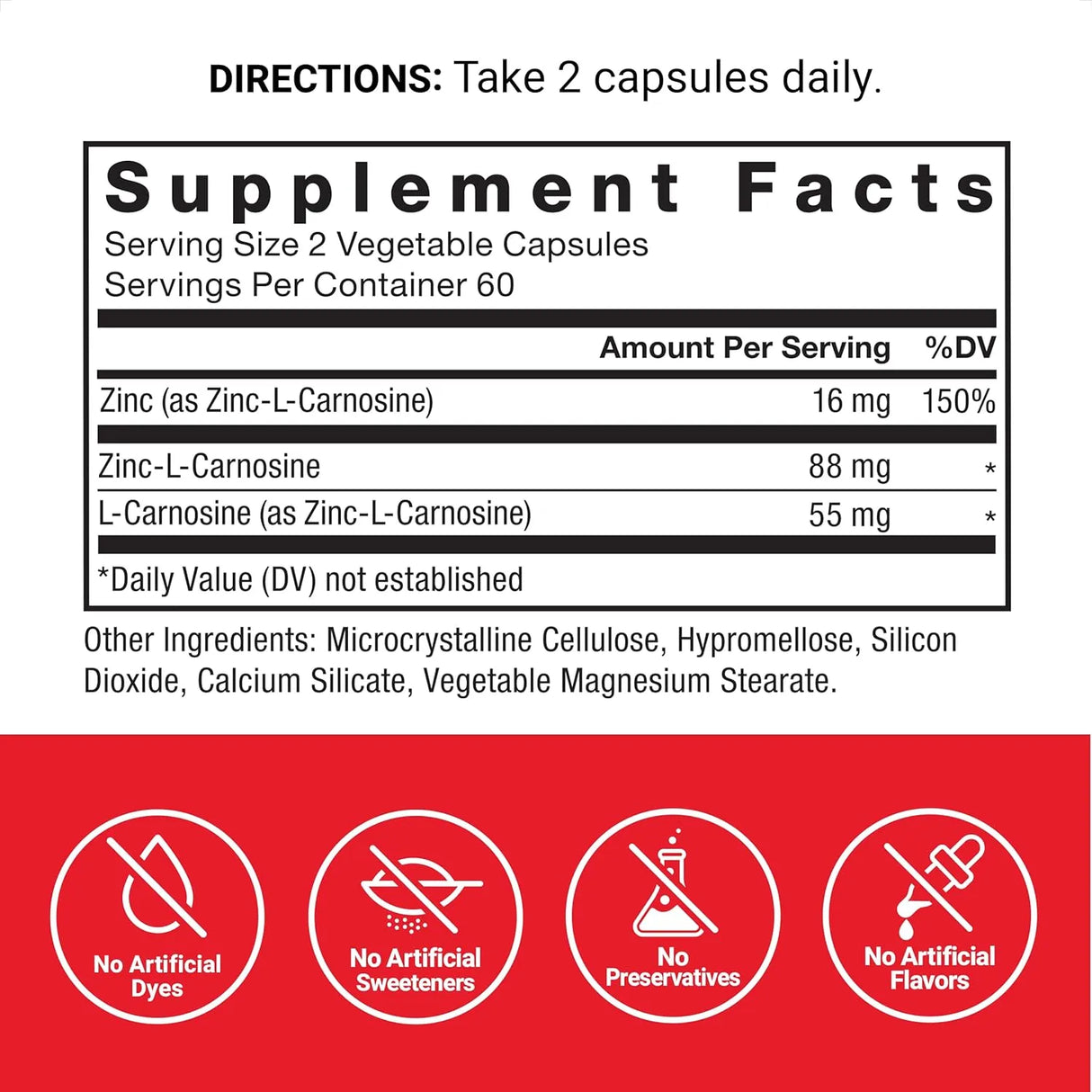 FORCE FACTOR - FORCE FACTOR Zinc L-Carnosine 120 Capsulas - The Red Vitamin MX - Suplementos Alimenticios - {{ shop.shopifyCountryName }}