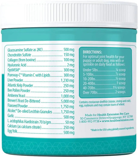 HEALTH EXTENSION - Health Extension Joint & Hip Supplement 227Gr. - The Red Vitamin MX - Cuidado De Cadera Y Articulaciones Para Perros - {{ shop.shopifyCountryName }}