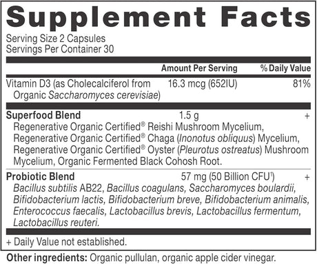 ANCIENT NUTRITION - Ancient Nutrition Regenerative Organic Certified Probiotics for Menopause Support 60 Capsulas - The Red Vitamin MX - Suplementos Alimenticios - {{ shop.shopifyCountryName }}