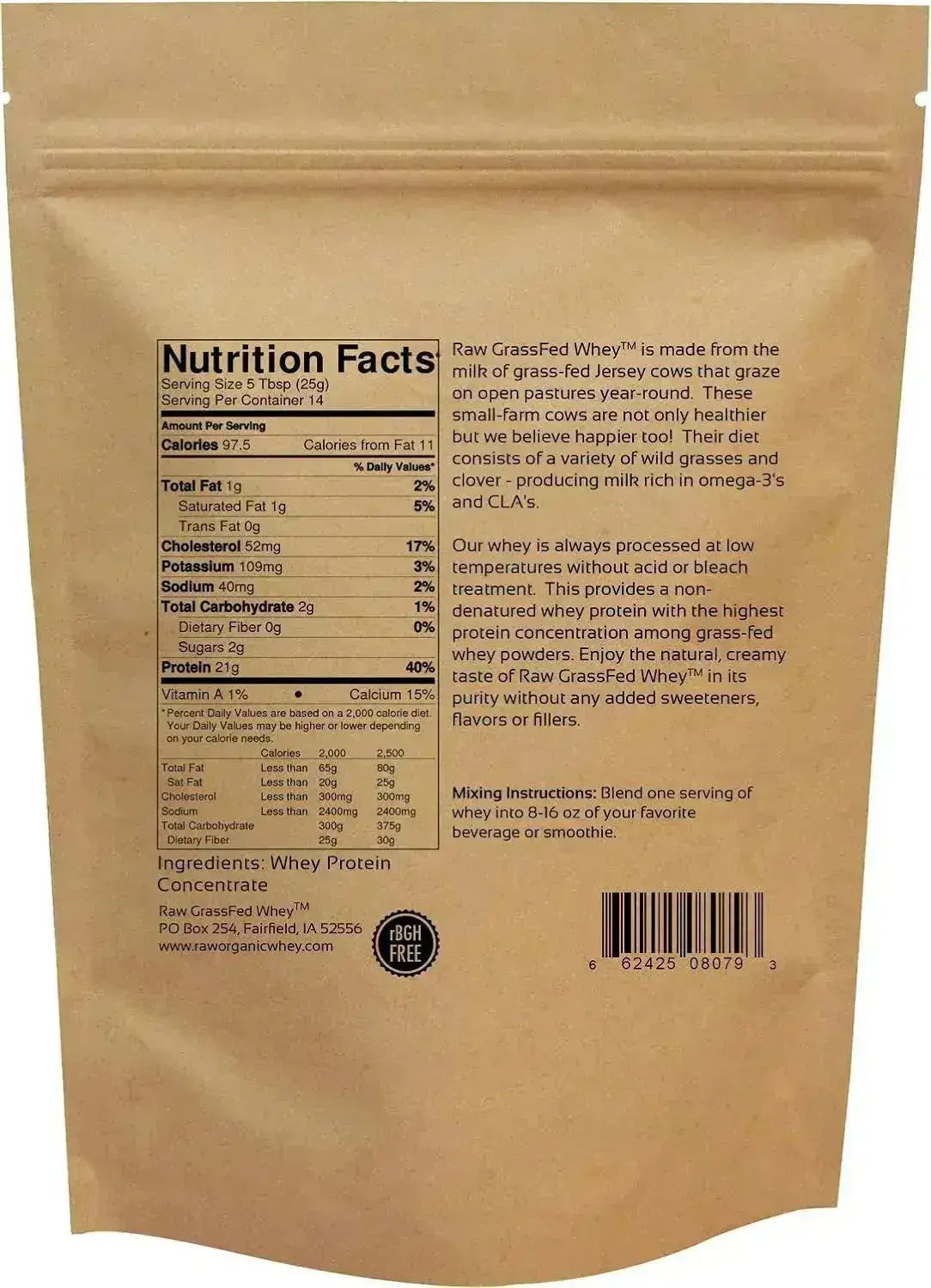 RAW ORGANIC WHEY - Raw Organic Whey Raw Grass Fed Whey 340Gr. - The Red Vitamin MX - Suplementos Alimenticios - {{ shop.shopifyCountryName }}