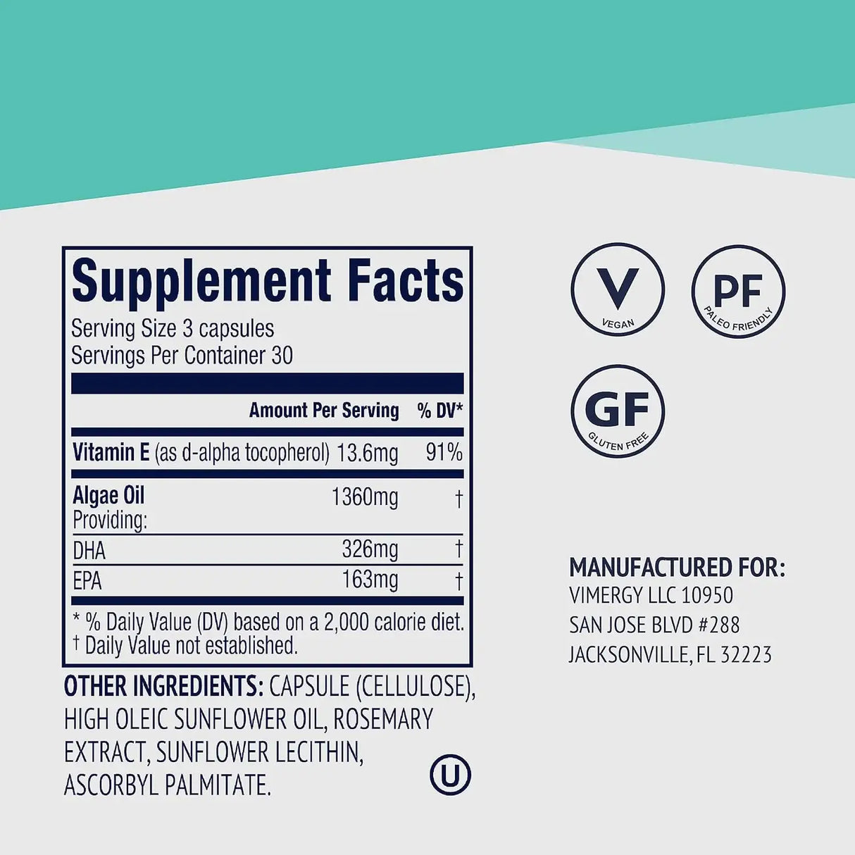 VIMERGY - Vimergy EPA/DHA 90 Capsulas - The Red Vitamin MX - Suplementos Alimenticios - {{ shop.shopifyCountryName }}
