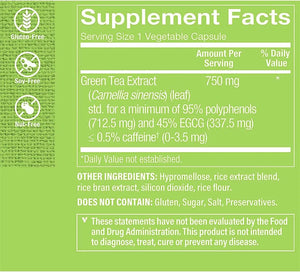 THE VITAMIN SHOPPE - The Vitamin Shoppe Triple Strength Green Tea Extract 750Mg. 200 Capsulas - The Red Vitamin MX - Suplementos Alimenticios - {{ shop.shopifyCountryName }}