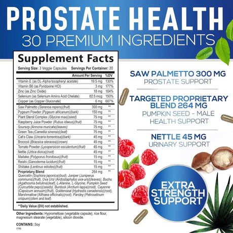 NATURE'S NUTRITION - Nature's Nutrition Prostate Health 60 Capsulas - The Red Vitamin MX - Suplementos Alimenticios - {{ shop.shopifyCountryName }}