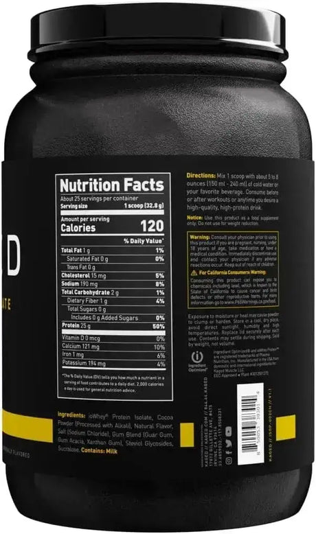 KAGED MUSCLE - Kaged Whey Protein Isolate Powder Chocolate 25 Servicios 2 Lbs. - The Red Vitamin MX - Suplementos Alimenticios - {{ shop.shopifyCountryName }}