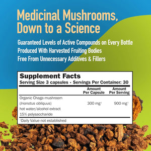 MUSHROOMSCIENCE - MushroomScience Chaga Mushroom 90 Capsulas - The Red Vitamin MX - Suplementos Alimenticios - {{ shop.shopifyCountryName }}
