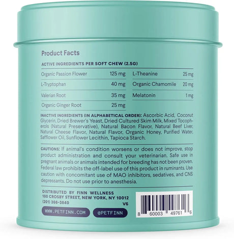 FINN - Finn Calming Aid for Dogs 90 Masticables - The Red Vitamin MX - Relajantes Para Perros - {{ shop.shopifyCountryName }}
