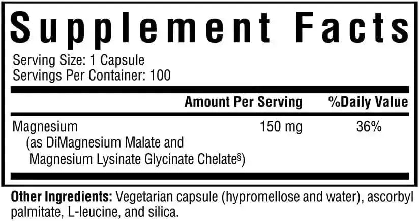 SEEKING HEALTH - Seeking Health Optimal Magnesium 150Mg. 100 Capsulas - The Red Vitamin MX - Suplementos Alimenticios - {{ shop.shopifyCountryName }}