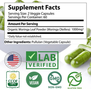 MOTHER NATURE - Mother Nature Moringa 1000Mg. 120 Capsulas - The Red Vitamin MX - Suplementos Alimenticios - {{ shop.shopifyCountryName }}