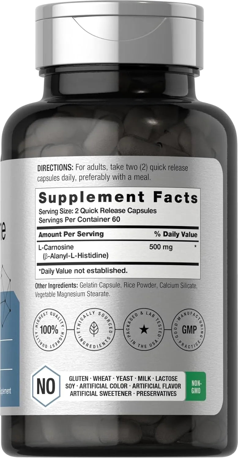 HORBAACH - Horbaach L-Carnosine 500Mg. 120 Capsulas - The Red Vitamin MX - Suplementos Alimenticios - {{ shop.shopifyCountryName }}