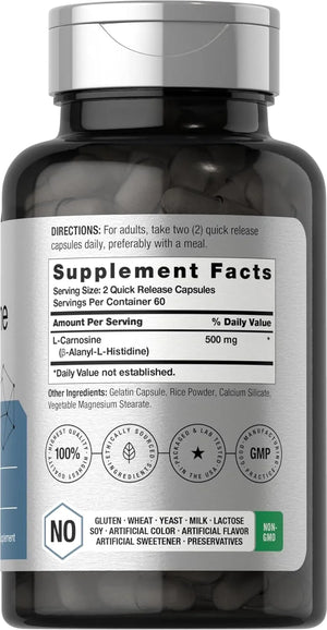 HORBAACH - Horbaach L-Carnosine 500Mg. 120 Capsulas - The Red Vitamin MX - Suplementos Alimenticios - {{ shop.shopifyCountryName }}