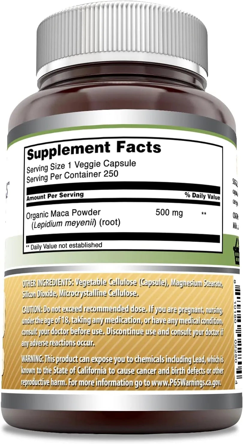 AMAZING FORMULAS - Amazing Formulas Maca 500Mg. 250 Capsulas - The Red Vitamin MX - Suplementos Alimenticios - {{ shop.shopifyCountryName }}