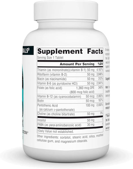 SOURCE NATURALS - Source Naturals B-50 Complex 50Mg. 100 Tabletas - The Red Vitamin MX - Suplementos Alimenticios - {{ shop.shopifyCountryName }}
