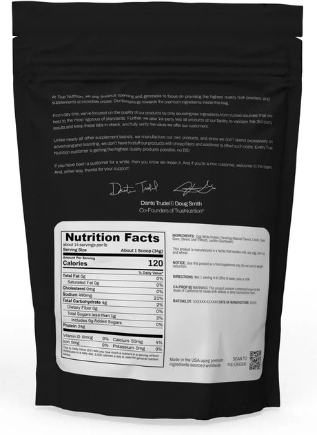 TRUE NUTRITION - True Nutrition Egg White Protein Powder Chocolate Fudge Brownie 454Gr. - The Red Vitamin MX - Suplementos Alimenticios - {{ shop.shopifyCountryName }}