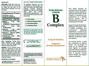 NATURE'S BOUNTY - Nature's Bounty Vitamin B Complex Sublingual Liquid 2 Fl. Oz. 2 Pack - The Red Vitamin MX - Suplementos Alimenticios - {{ shop.shopifyCountryName }}