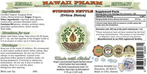 Hawaii Pharm Stinging Nettle Alcohol-Free Liquid Extract 2 Fl.Oz.