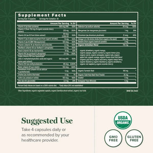 GLOBAL HEALING CENTER - Global Healing Center Organic Multivitamin with Minerals 120 Capsulas - The Red Vitamin MX - Suplementos Alimenticios - {{ shop.shopifyCountryName }}