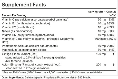 ANDREW LESSMAN - ANDREW LESSMAN Ginkgo 120 Plus Ginseng 200 120 Capsulas - The Red Vitamin MX - Suplementos Alimenticios - {{ shop.shopifyCountryName }}
