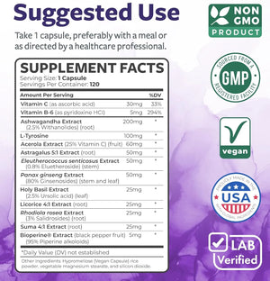 HEALTHS HARMONY - Healths Harmony Adrenal Support 120 Capsulas - The Red Vitamin MX - Suplementos Alimenticios - {{ shop.shopifyCountryName }}