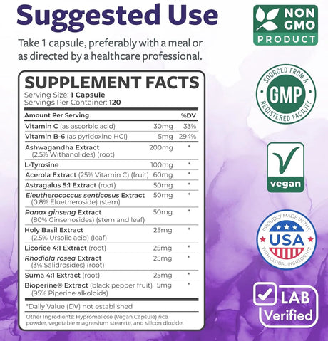 HEALTHS HARMONY - Healths Harmony Adrenal Support 120 Capsulas - The Red Vitamin MX - Suplementos Alimenticios - {{ shop.shopifyCountryName }}