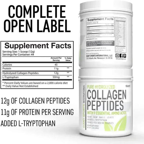 GIANT SPORTS - Giant Sports Collagen Peptide Powder 528Gr. - The Red Vitamin MX - Suplementos Alimenticios - {{ shop.shopifyCountryName }}