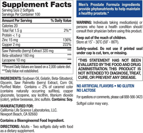 NATURE'S WONDER - Nature's Wonder Men's Prostate Formula 200 Capsulas Blandas - The Red Vitamin MX - Suplementos Alimenticios - {{ shop.shopifyCountryName }}