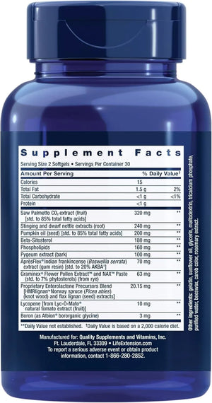 LIFE EXTENSION - Life Extension Ultra Prostate Formula 60 Capsulas Blandas - The Red Vitamin MX - Suplementos Alimenticios - {{ shop.shopifyCountryName }}