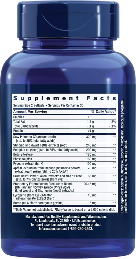 LIFE EXTENSION - Life Extension Ultra Prostate Formula 60 Capsulas Blandas - The Red Vitamin MX - Suplementos Alimenticios - {{ shop.shopifyCountryName }}