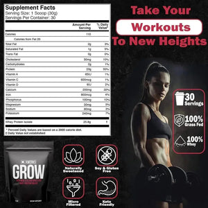 XWERKS - Xwerks Grow 100% New Zealand Grass-Fed Whey Protein Strawberry 28.8 Oz. - The Red Vitamin MX - Suplementos Alimenticios - {{ shop.shopifyCountryName }}