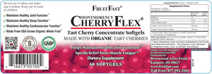 FruitFast CherryFlex 100% Red Tart Organic Cherry Concentrate 60 Capsulas Blandas