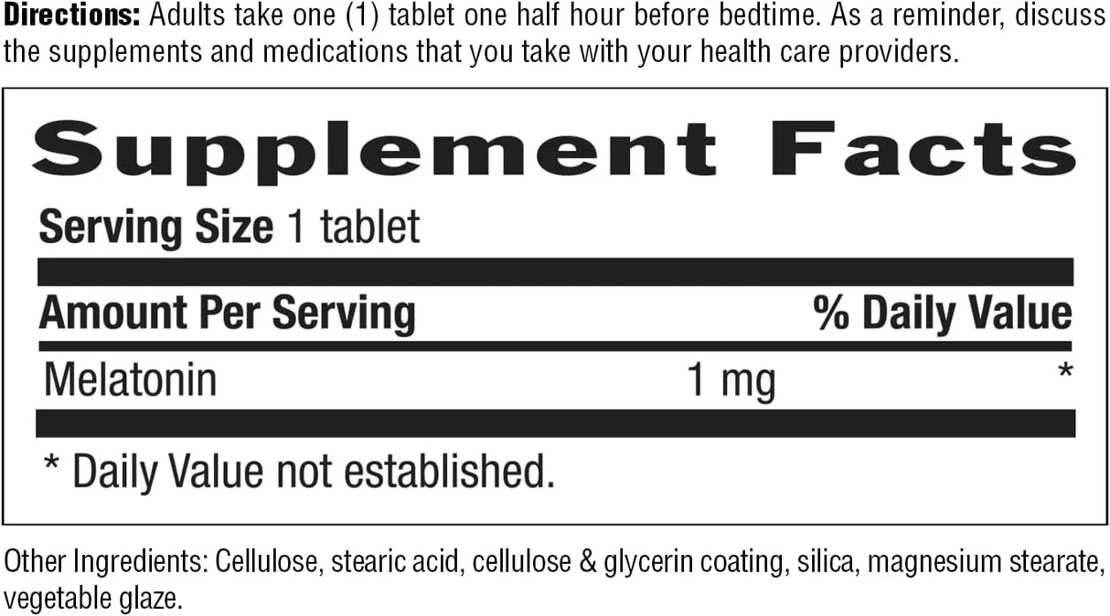 COUNTRY LIFE - Country Life Melatonin Sleep Aid 1Mg. 120 Tabletas - The Red Vitamin MX - Suplementos Alimenticios - {{ shop.shopifyCountryName }}