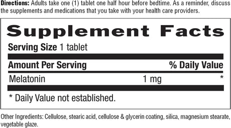 COUNTRY LIFE - Country Life Melatonin Sleep Aid 1Mg. 120 Tabletas - The Red Vitamin MX - Suplementos Alimenticios - {{ shop.shopifyCountryName }}