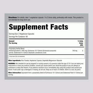 PIPING ROCK - Piping Rock Echinacea Goldenseal 1400Mg. 120 Capsulas - The Red Vitamin MX - Suplementos Alimenticios - {{ shop.shopifyCountryName }}
