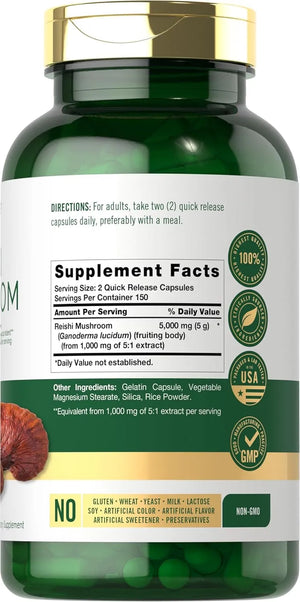 CARLYLE - Carlyle Reishi Mushroom 5000Mg. 300 Capsulas - The Red Vitamin MX - Suplementos Alimenticios - {{ shop.shopifyCountryName }}
