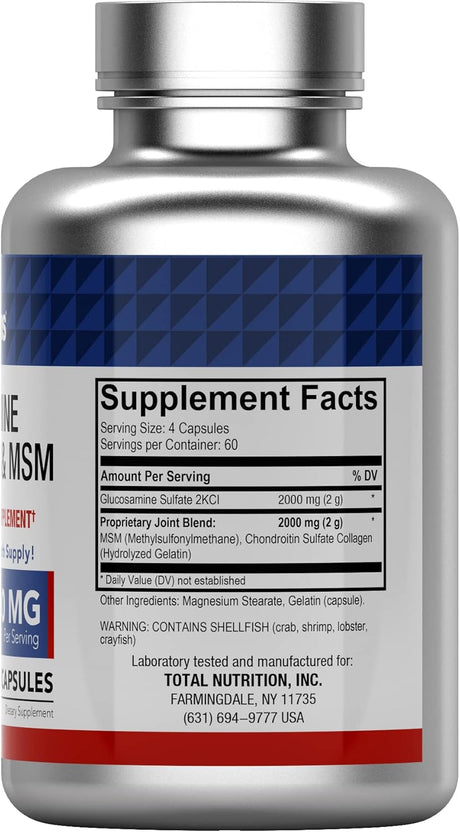 tnvitamins Glucosamine Chondroitin & MSM 240 Capsulas