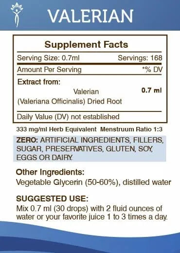 SECRETS OF THE TRIBE - Secrets of the Tribe Valerian Alcohol-Free Tincture 4 Fl.Oz. - The Red Vitamin MX - Suplementos Alimenticios - {{ shop.shopifyCountryName }}