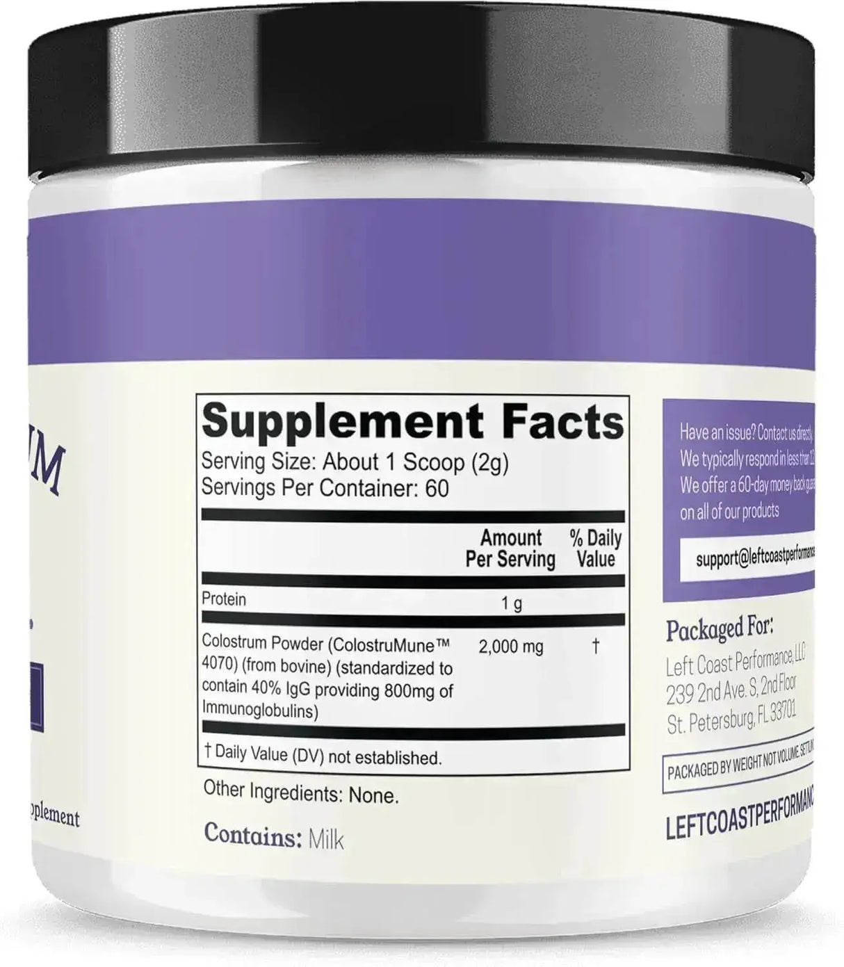 LEFT COAST PERFORMANCE - Left Coast Performance Colostrum Powder 40% IgG 60 Servicios 120Gr. - The Red Vitamin MX - Suplementos Alimenticios - {{ shop.shopifyCountryName }}