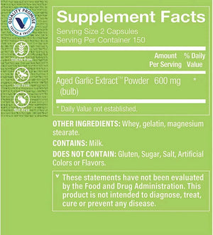 THE VITAMIN SHOPPE - The Vitamin Shoppe Odorless Aged Garlic Extract 600Mg. 300 Capsulas - The Red Vitamin MX - Suplementos Alimenticios - {{ shop.shopifyCountryName }}