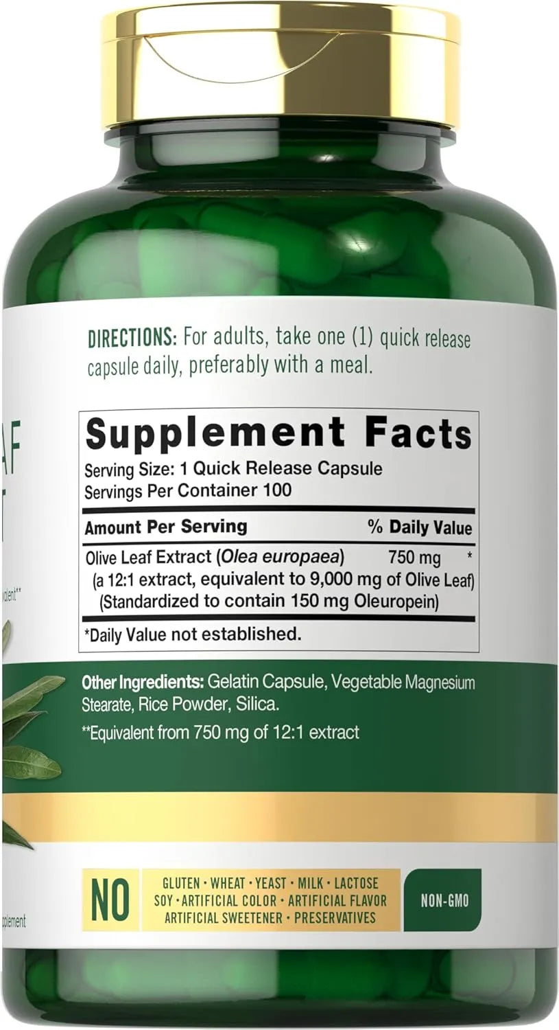 CARLYLE - Carlyle Olive Leaf Extract 9,000Mg. 100 Capsulas - The Red Vitamin MX - Suplementos Alimenticios - {{ shop.shopifyCountryName }}