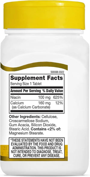 21ST CENTURY - 21st Century Niacin 100Mg. 110 Tabletas - The Red Vitamin MX - Suplementos Alimenticios - {{ shop.shopifyCountryName }}