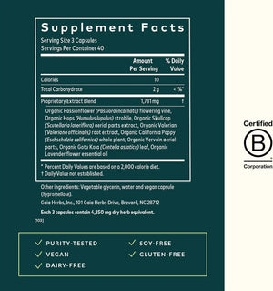 GAIA HERBS - Gaia Herbs Sound Sleep 120 Capsulas - The Red Vitamin MX - Suplementos Alimenticios - {{ shop.shopifyCountryName }}
