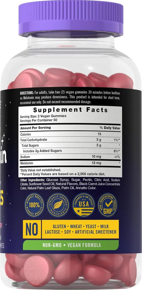 CARLYLE - Carlyle Melatonin Gummies 12Mg. 100 Gomitas - The Red Vitamin MX - Suplementos Alimenticios - {{ shop.shopifyCountryName }}
