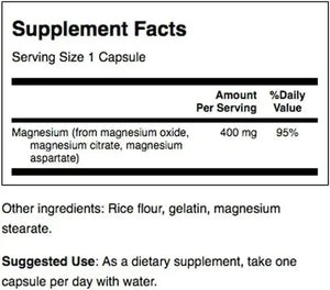 SWANSON - Swanson Triple Magnesium Complex 400Mg. 100 Capsulas 2 Pack - The Red Vitamin MX - Suplementos Alimenticios - {{ shop.shopifyCountryName }}