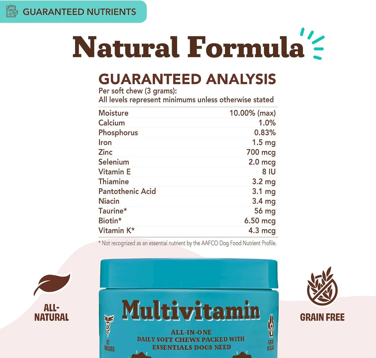 NATURAL DOG - Natural Dog Company Multivitamin Chews 180 Masticables - The Red Vitamin MX - Multivitamínicos Para Perros - {{ shop.shopifyCountryName }}