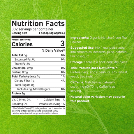 DEAL SUPPLEMENT - Deal Supplement Organic Matcha Green Tea Powder 907Gr. - The Red Vitamin MX - Suplementos Alimenticios - {{ shop.shopifyCountryName }}