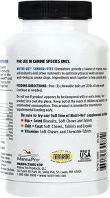 NUTRI-VET - Nutri-Vet Senior-Vite Chewables for Dogs 120 Masticables - The Red Vitamin MX - Multivitamínicos Para Perros - {{ shop.shopifyCountryName }}
