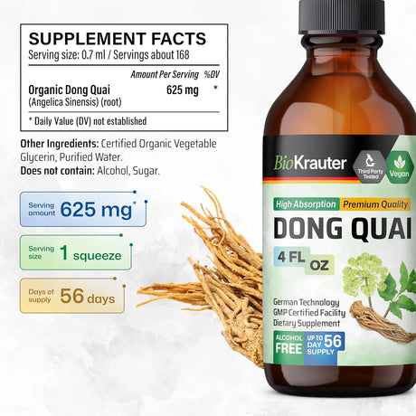 BIOKRAUTER - Bio Krauter Dong Quai Tincture 4 Fl.Oz. - The Red Vitamin MX - Suplementos Alimenticios - {{ shop.shopifyCountryName }}