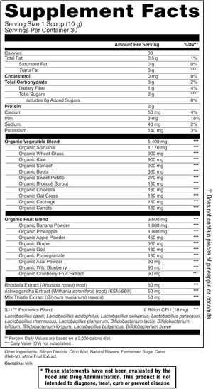 JOCKO FUEL - Jocko Fuel Daily Greens Powder 30 Servicios Coconut/Pineapple 300Gr. - The Red Vitamin MX - Suplementos Alimenticios - {{ shop.shopifyCountryName }}